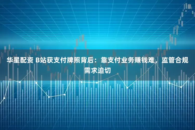 华星配资 B站获支付牌照背后：靠支付业务赚钱难，监管合规需求迫切